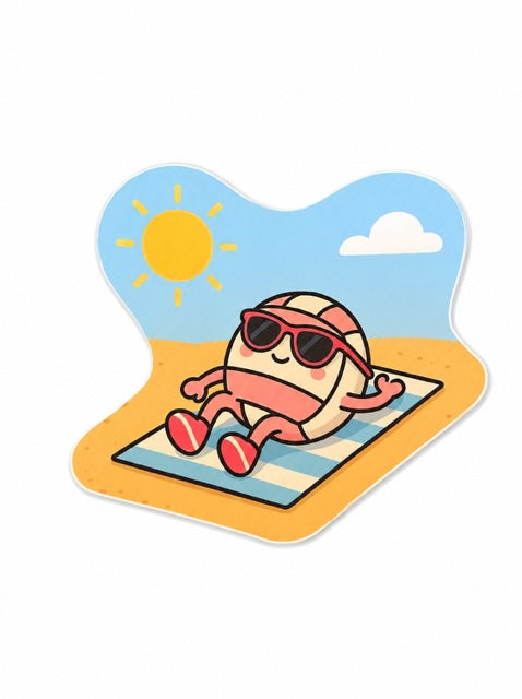 Beach Volleyball Sticker