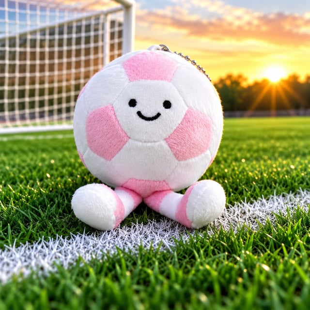 Pink & White Soccer Ball
