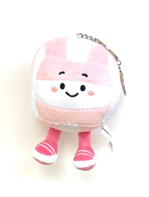 Pink & White Plush Volleyball