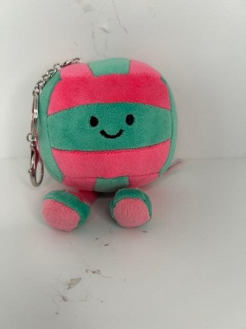 Teal & Pink Plush Volleyball