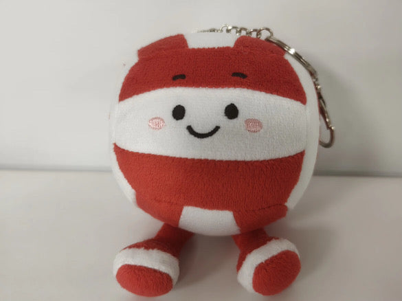 Red & White Plush Volleyball