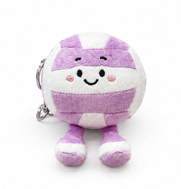 Purple & White Plush Volleyball